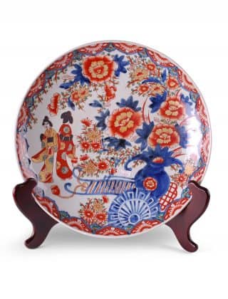 16″ Imari Floral and Figures Charger