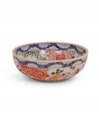 10″ Japanese Reproduction Crane Bowl