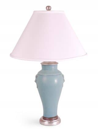 23″ Soft Blue Foo Lion Lamp