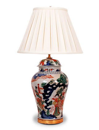 31″ Multicolored Figures Lamp