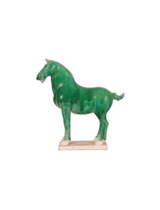 10″ Green Horse Statue