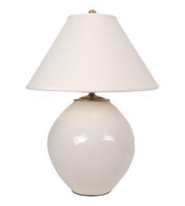 30" Ivory Moon Vase Lamp, No Base