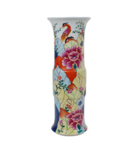 28" Tobacco Leaf Beaker Vase