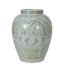 18" Green Brush Jar without Lid