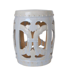 18" Light Blue Drum Garden Seat