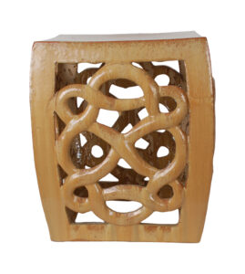 18" Golden Knot Square Garden Seat